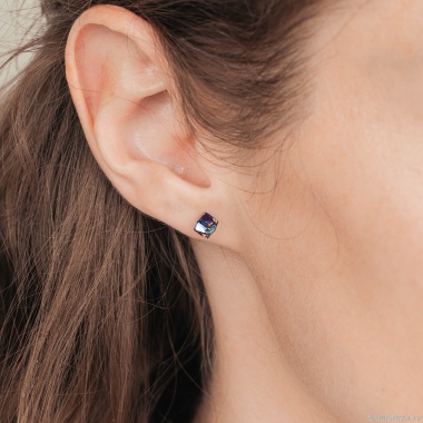 Пусеты Fiore Luna, Crystal Blue, SWE0127/1 B S Пусеты Fiore Luna, Crystal Blue, SWE0127/1 B S